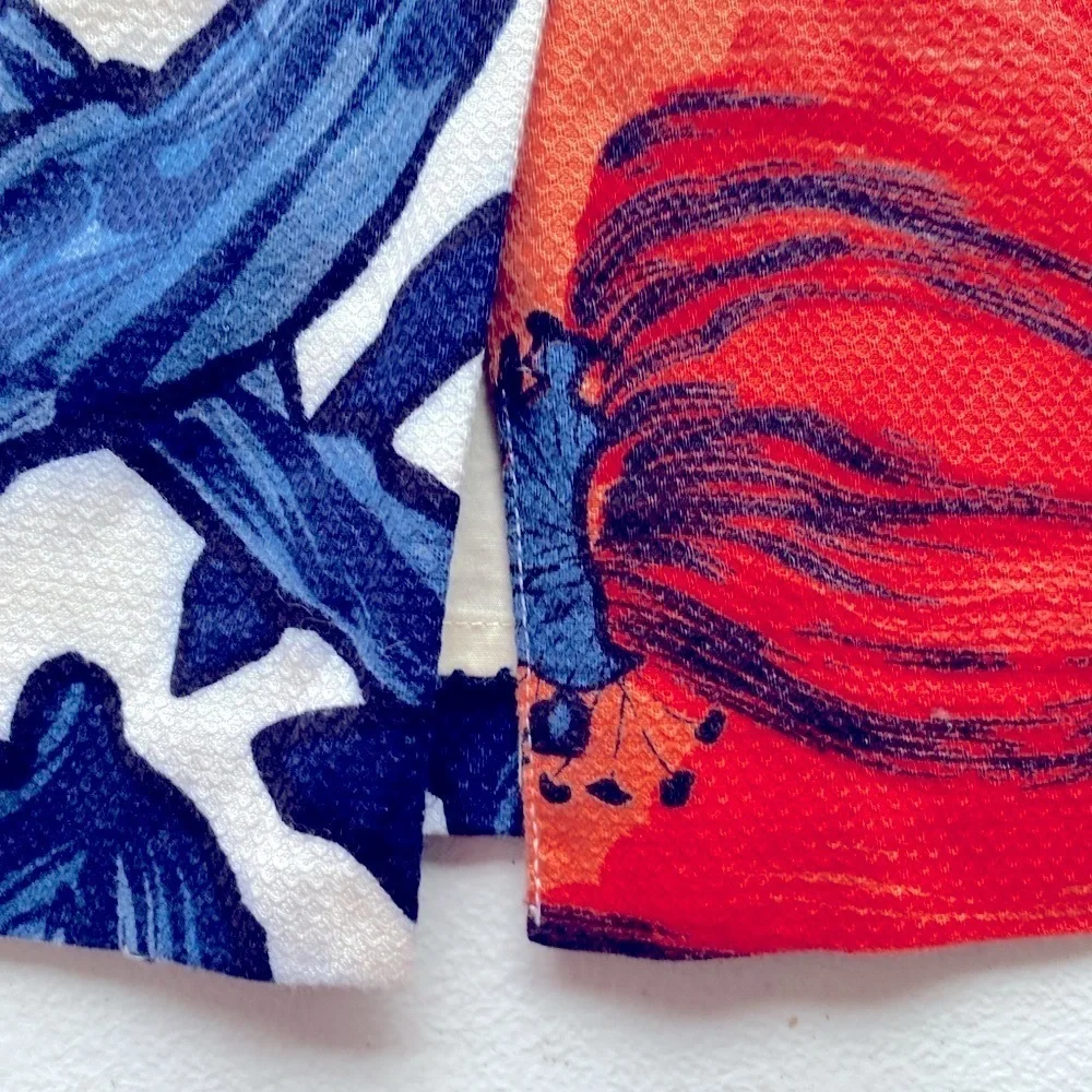 Anthropology Moulinette Soeurs Poppies Skirt Red Blue Size 2